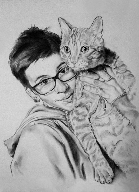 Ritratti a carboncino